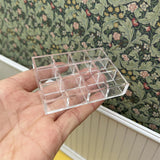 Maxbell Miniature Clear Acrylic Display Case Container Tabletop Portable Storage Box