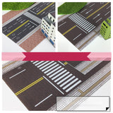 Maxbell 1/64 Highway Scene Model Car Scene Mat Background Nonslip Layout Parking Lot Style A
