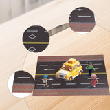 Maxbell 1/64 Highway Scene Model Car Scene Mat Background Nonslip Layout Parking Lot Style A