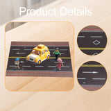 Maxbell 1/64 Highway Scene Model Car Scene Mat Background Nonslip Layout Parking Lot Style A