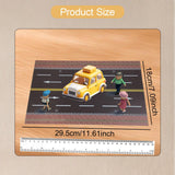 Maxbell 1/64 Highway Scene Model Car Scene Mat Background Nonslip Layout Parking Lot Style A