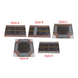 Maxbell 1/64 Highway Scene Model Car Scene Mat Background Nonslip Layout Parking Lot Style A