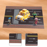 Maxbell 1/64 Highway Scene Model Car Scene Mat Background Nonslip Layout Parking Lot Style B