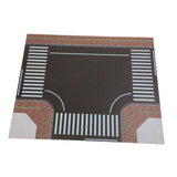 Maxbell 1/64 Highway Scene Model Car Scene Mat Background Nonslip Layout Parking Lot Style C