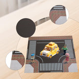 Maxbell 1/64 Highway Scene Model Car Scene Mat Background Nonslip Layout Parking Lot Style C