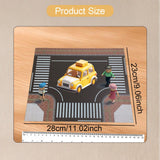 Maxbell 1/64 Highway Scene Model Car Scene Mat Background Nonslip Layout Parking Lot Style C