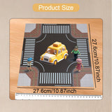 Maxbell 1/64 Highway Scene Model Car Scene Mat Background Nonslip Layout Parking Lot Style D
