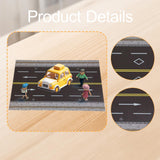 Maxbell 1/64 Highway Scene Model Car Scene Mat Background Nonslip Layout Parking Lot Style E