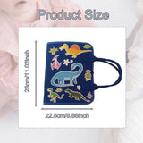 Maxbell Felt Busy Board Preschool Learning Activity Toy for Boys Girls Baby Children Blue