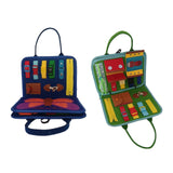 Maxbell Felt Busy Board Preschool Learning Activity Toy for Boys Girls Baby Children Blue