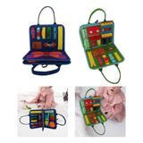 Maxbell Felt Busy Board Preschool Learning Activity Toy for Boys Girls Baby Children Blue