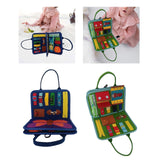 Maxbell Felt Busy Board Preschool Learning Activity Toy for Boys Girls Baby Children Blue