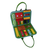 Maxbell Felt Busy Board Preschool Learning Activity Toy for Boys Girls Baby Children Green