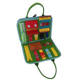 Maxbell Felt Busy Board Preschool Learning Activity Toy for Boys Girls Baby Children Green