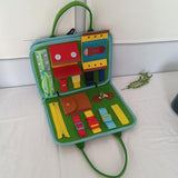 Maxbell Felt Busy Board Preschool Learning Activity Toy for Boys Girls Baby Children Green