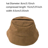 Maxbell Plush Doll Hat for 17cm Doll Headgear Plush Figure Hat Plush Doll Bucket Hat Brown