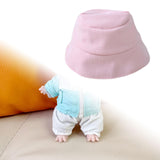Maxbell Plush Doll Hat for 17cm Doll Headgear Plush Figure Hat Plush Doll Bucket Hat Pink