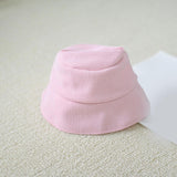 Maxbell Plush Doll Hat for 17cm Doll Headgear Plush Figure Hat Plush Doll Bucket Hat Pink