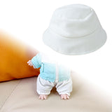 Maxbell Plush Doll Hat for 17cm Doll Headgear Plush Figure Hat Plush Doll Bucket Hat White