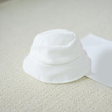 Maxbell Plush Doll Hat for 17cm Doll Headgear Plush Figure Hat Plush Doll Bucket Hat White