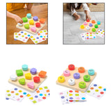 Maxbell Matching Board Game Cognitive for Ages 3 4 5 Boys Girls Kids Educational Toy Shape Matching