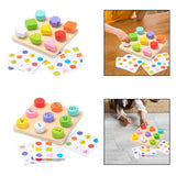 Maxbell Matching Board Game Cognitive for Ages 3 4 5 Boys Girls Kids Educational Toy Shape Matching