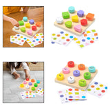 Maxbell Matching Board Game Cognitive for Ages 3 4 5 Boys Girls Kids Educational Toy Shape Matching