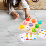 Maxbell Matching Board Game Cognitive for Ages 3 4 5 Boys Girls Kids Educational Toy Number Matching