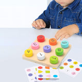 Maxbell Matching Board Game Cognitive for Ages 3 4 5 Boys Girls Kids Educational Toy Number Matching