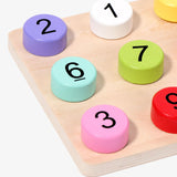 Maxbell Matching Board Game Cognitive for Ages 3 4 5 Boys Girls Kids Educational Toy Number Matching