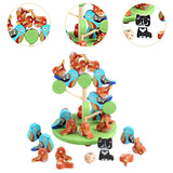 Maxbell Wooden Bird Balance Game Build A Balance Tree Toy for Travel Toys Boys Girls