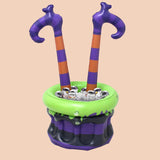 Maxbell Halloween Witch Legs Inflatable Cooler Cauldron Portable for Home Summer Bar