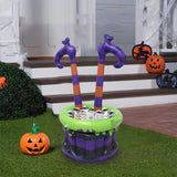 Maxbell Halloween Witch Legs Inflatable Cooler Cauldron Portable for Home Summer Bar