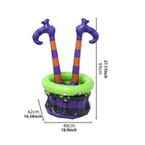 Maxbell Halloween Witch Legs Inflatable Cooler Cauldron Portable for Home Summer Bar