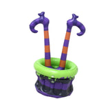 Maxbell Halloween Witch Legs Inflatable Cooler Cauldron Portable for Home Summer Bar
