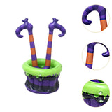 Maxbell Halloween Witch Legs Inflatable Cooler Cauldron Portable for Home Summer Bar