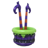 Maxbell Halloween Witch Legs Inflatable Cooler Cauldron Portable for Home Summer Bar