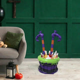 Maxbell Halloween Witch Legs Inflatable Cooler Cauldron Portable for Home Summer Bar