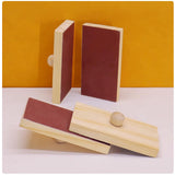 Maxbell 2 Pieces Wood Castanet Percussion Instrument for Classroom Holiday Household