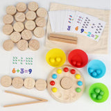 Maxbell Arithmetic Math Toy Set Interactive Reusable Counting Toys for Birthday Gift
