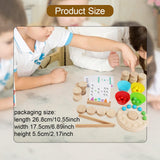 Maxbell Arithmetic Math Toy Set Interactive Reusable Counting Toys for Birthday Gift