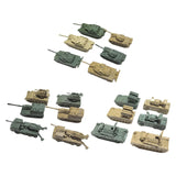 Maxbell 6x Tank Model Building Kit 1:144 Scale Armored Vehicles for Boys Adults Kids Style A