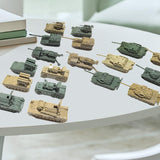 Maxbell 6x Tank Model Building Kit 1:144 Scale Armored Vehicles for Boys Adults Kids Style A