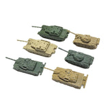 Maxbell 6x Tank Model Building Kit 1:144 Scale Armored Vehicles for Boys Adults Kids Style A