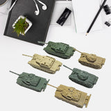 Maxbell 6x Tank Model Building Kit 1:144 Scale Armored Vehicles for Boys Adults Kids Style A