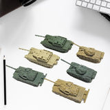 Maxbell 6x Tank Model Building Kit 1:144 Scale Armored Vehicles for Boys Adults Kids Style A