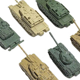 Maxbell 6x Tank Model Building Kit 1:144 Scale Armored Vehicles for Boys Adults Kids Style A