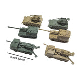 Maxbell 6x Tank Model Building Kit 1:144 Scale Armored Vehicles for Boys Adults Kids Style B