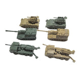 Maxbell 6x Tank Model Building Kit 1:144 Scale Armored Vehicles for Boys Adults Kids Style B