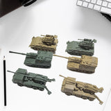Maxbell 6x Tank Model Building Kit 1:144 Scale Armored Vehicles for Boys Adults Kids Style B